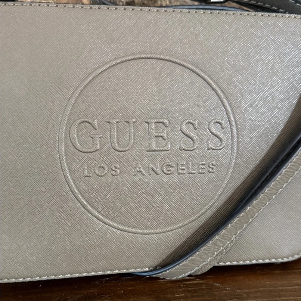 Guess‎ Taupe Medium Size Embossed Crossbody Bag NWOT